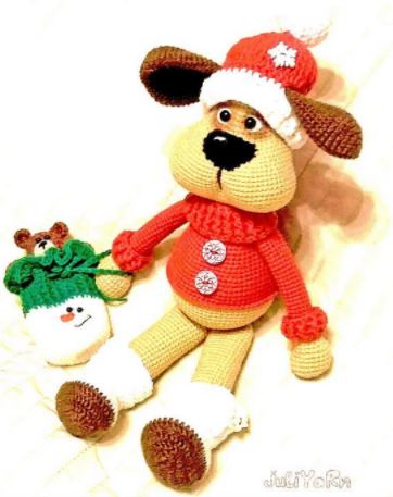 Amigurumi Cute Dog Free Crochet Pattern