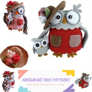 Amigurumi Mom Owl with Baby Owl Crochet Pattern – Amigurumi Pattern