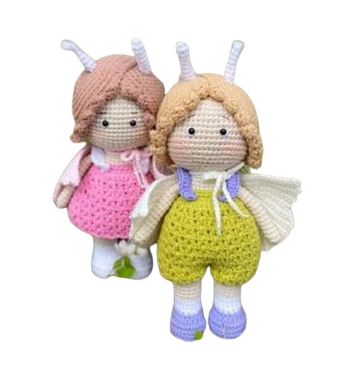 Amigurumi Butterfly Dolls Free Crochet Pattern