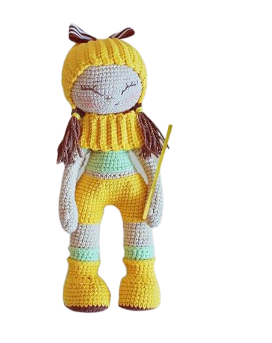 Amigurumi Yellow Shorts Doll Free Pattern