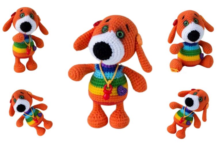 Amigurumi Rainbow Dog Free Pattern