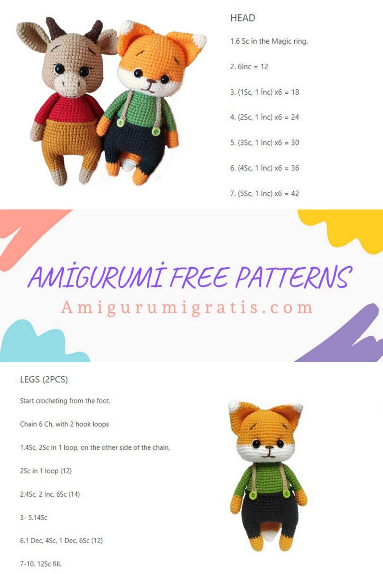 Amigurumi Baby Fox Free Pattern – Amigurumi Pattern