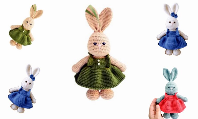 Amigurumi Bunny in Dress Free Pattern