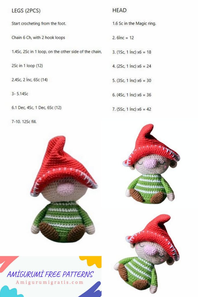 Amigurumi Christmas Elf Free Pattern - Amigurumi Pattern