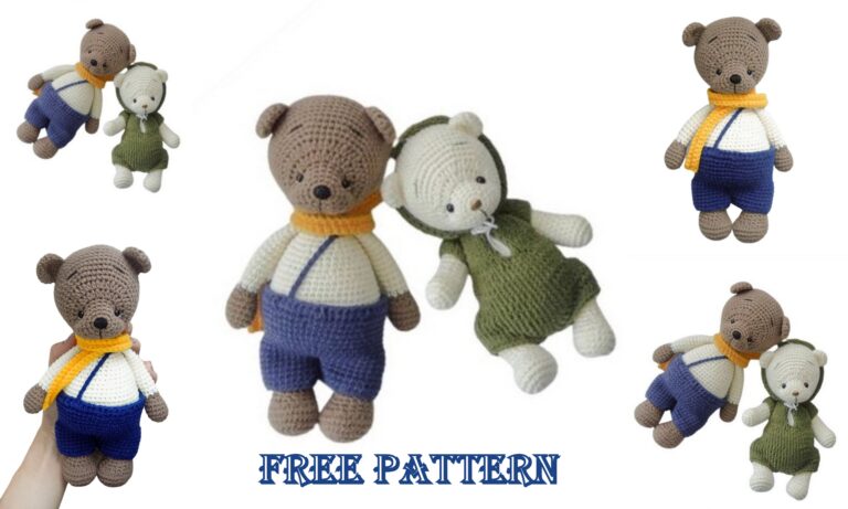 Teddy Amigurumi Bear Free Pattern