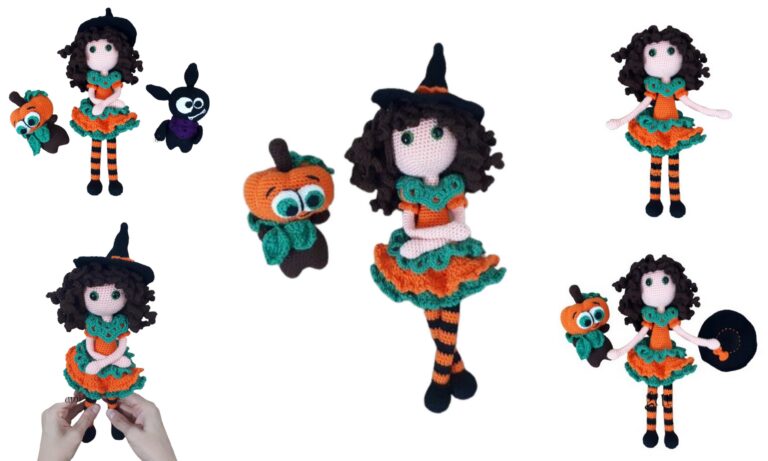 Pumpkin Witch Doll Amigurumi Pattern