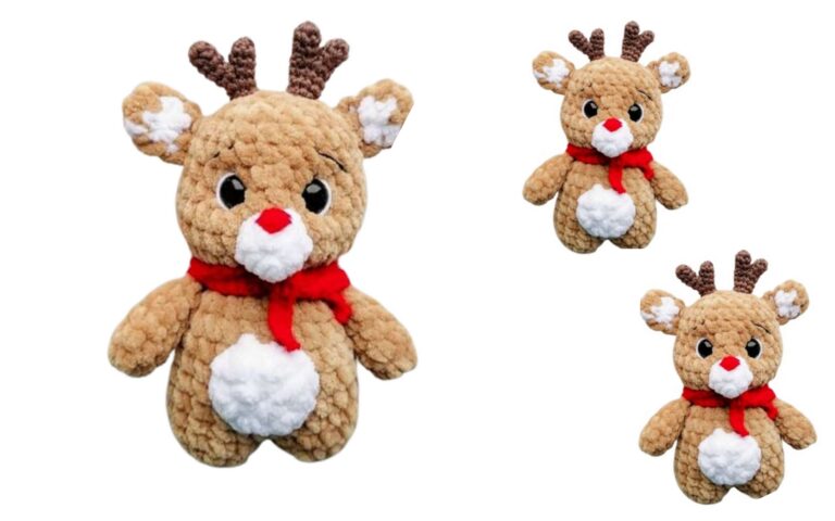 Christmas Baby Deer Amigurumi Free Pattern