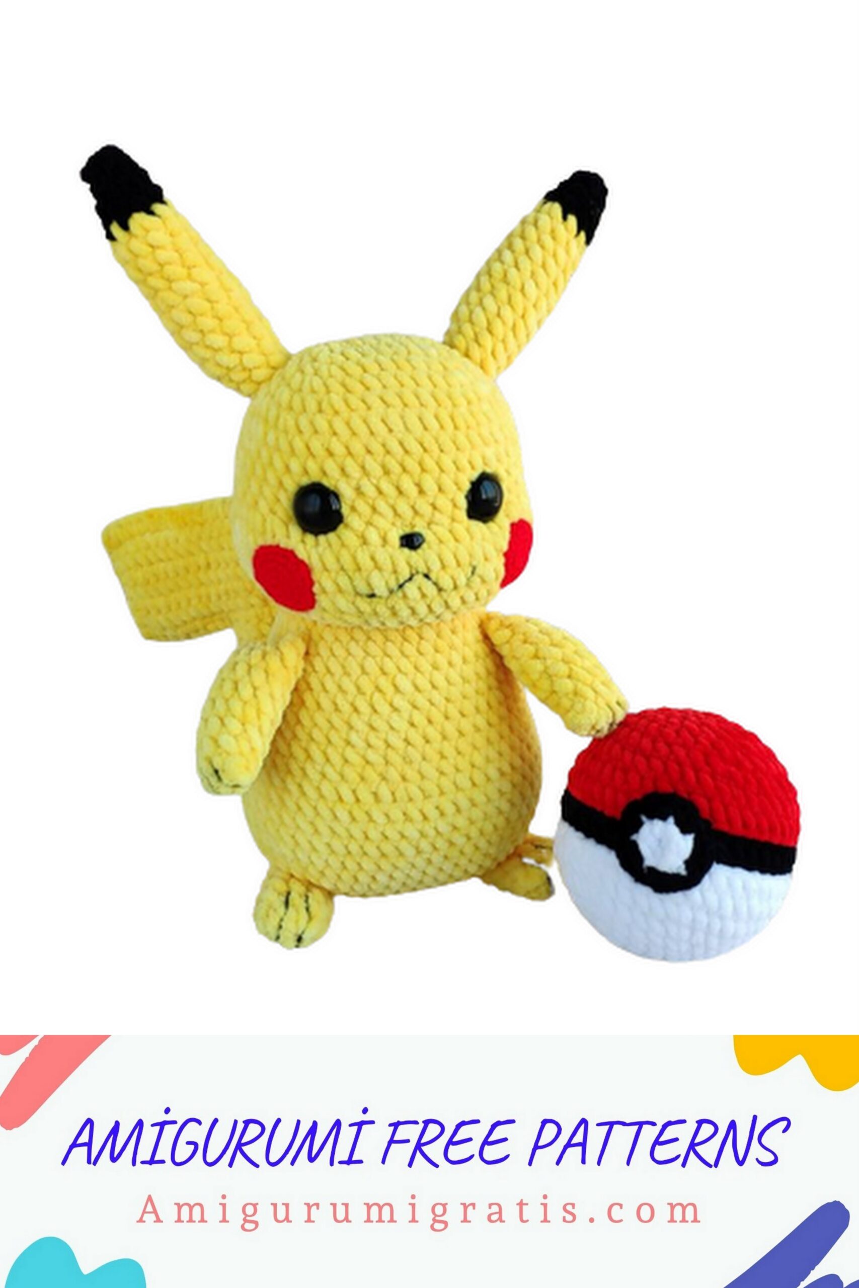 Amigurumi Pikachu Pokemon Free Pattern – Amigurumi Pattern