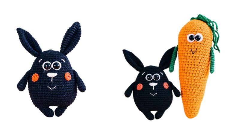 Amigurumi Little Easy Black Bunny Pattern