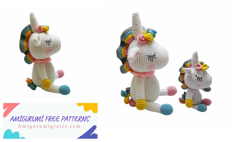Amigurumi Maned unicorn Free Pattern