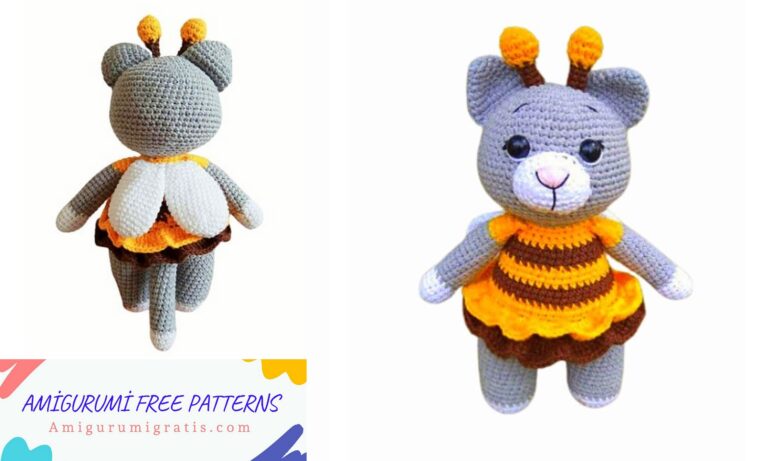 Amigurumi Cat in Bee Costume Free Pattern