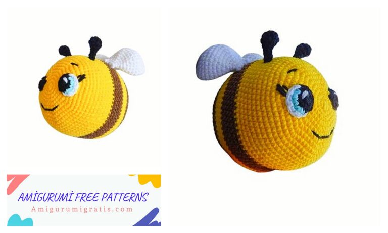 Crochet Chubby Bee Free Pattern