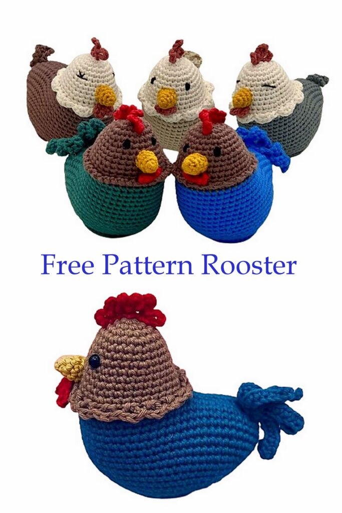 Amigurumi Rooster Free Pattern