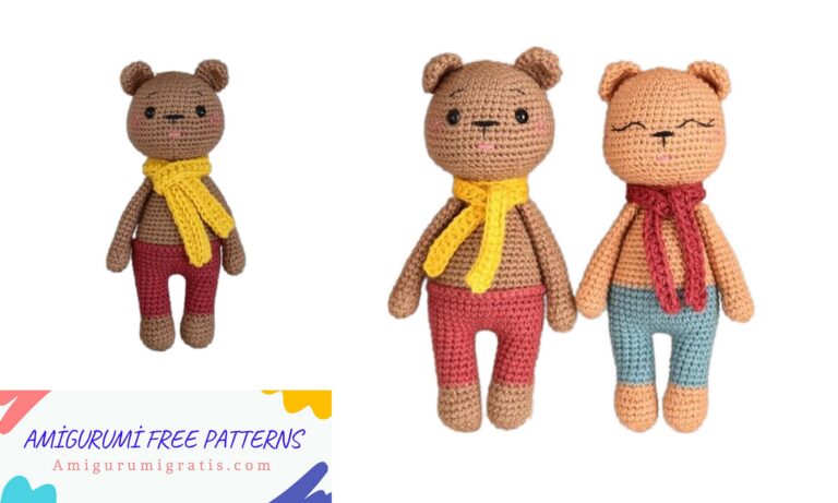 Small Crochet Bear Amigurumi Free Pattern