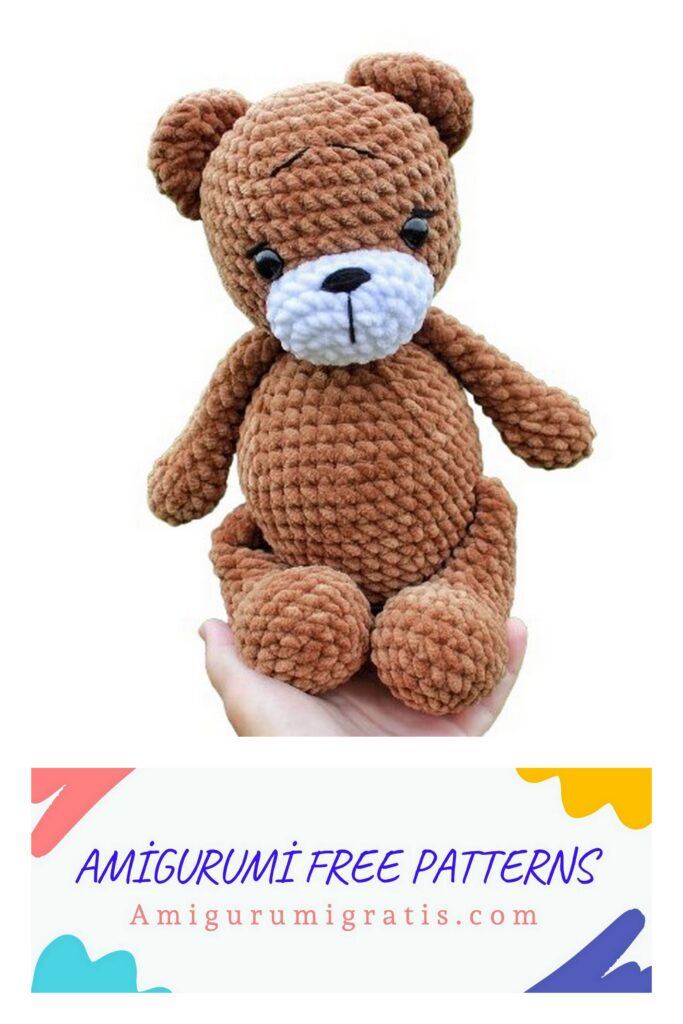  Amigurumi Christmas Teddy Bear Free Pattern