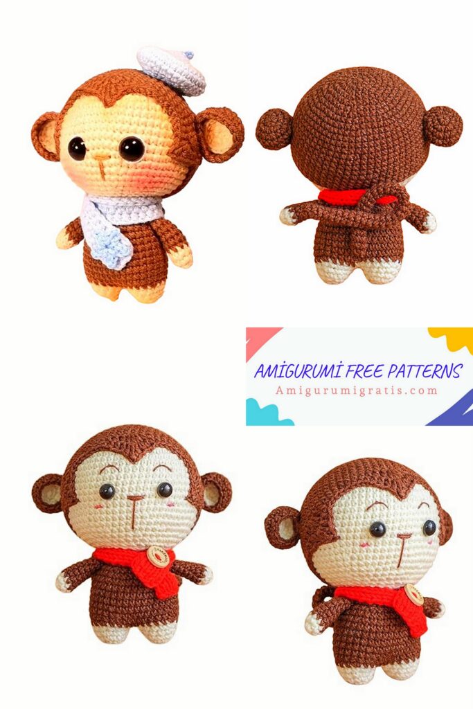  Amigurumi Kıkı The Monkey Free Pattern