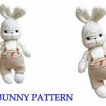 Crochet Bunny in overalls Amigurumi Pattern