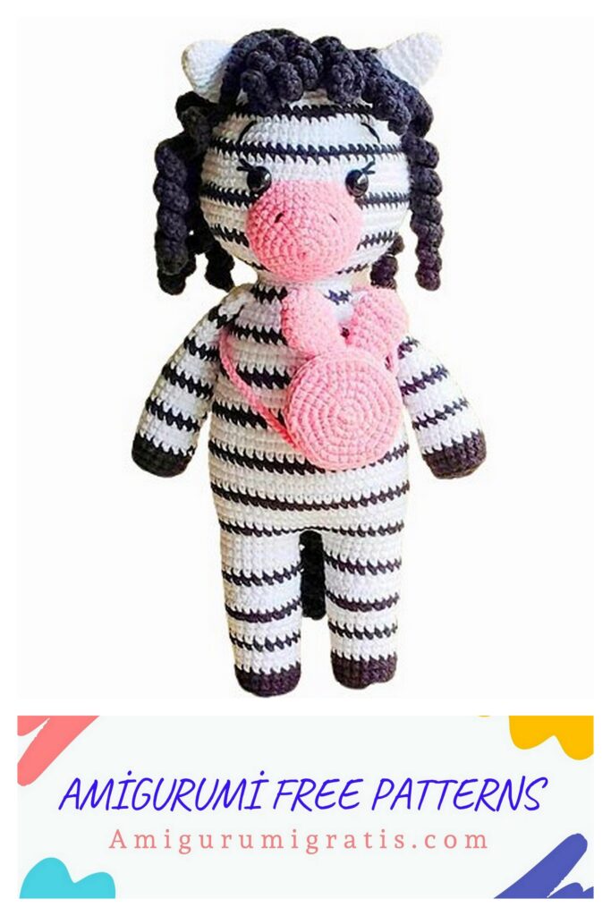 Crochet Zebra Doll Amigurumi Free Pattern