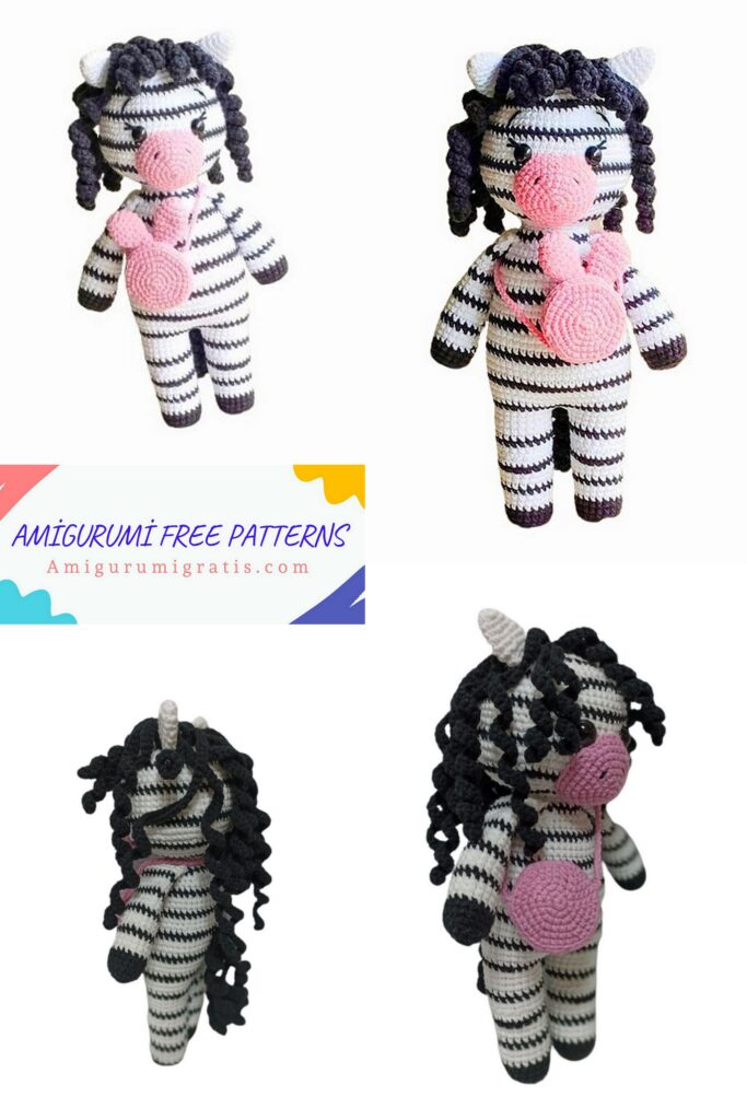 Crochet Zebra Doll Amigurumi Free Pattern