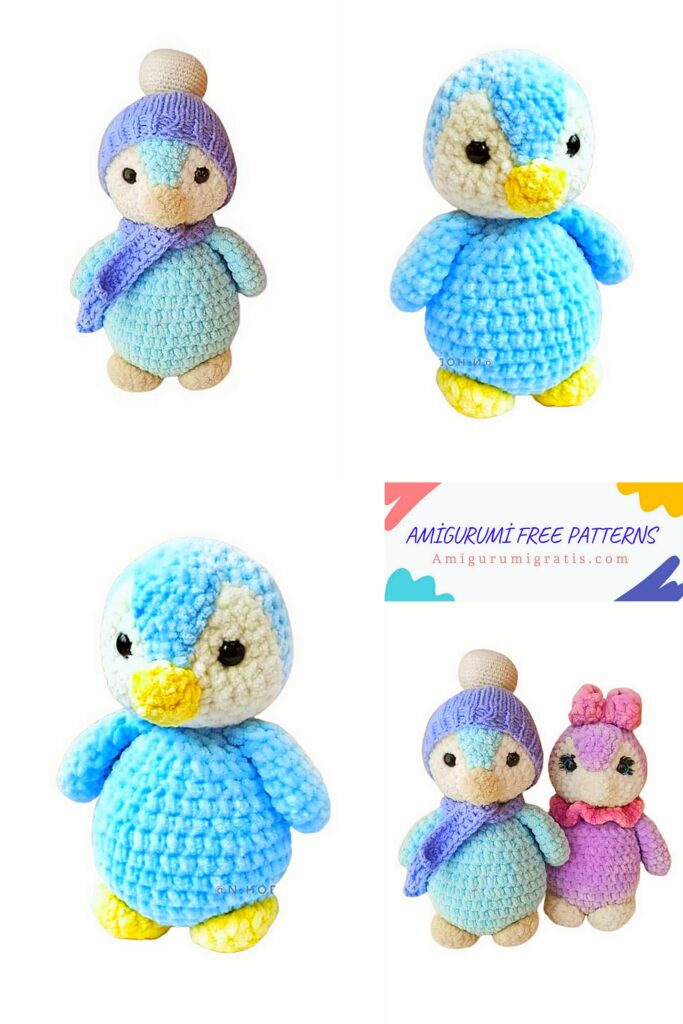 Crochet Velvet Penguin Amigurumi Free Pattern