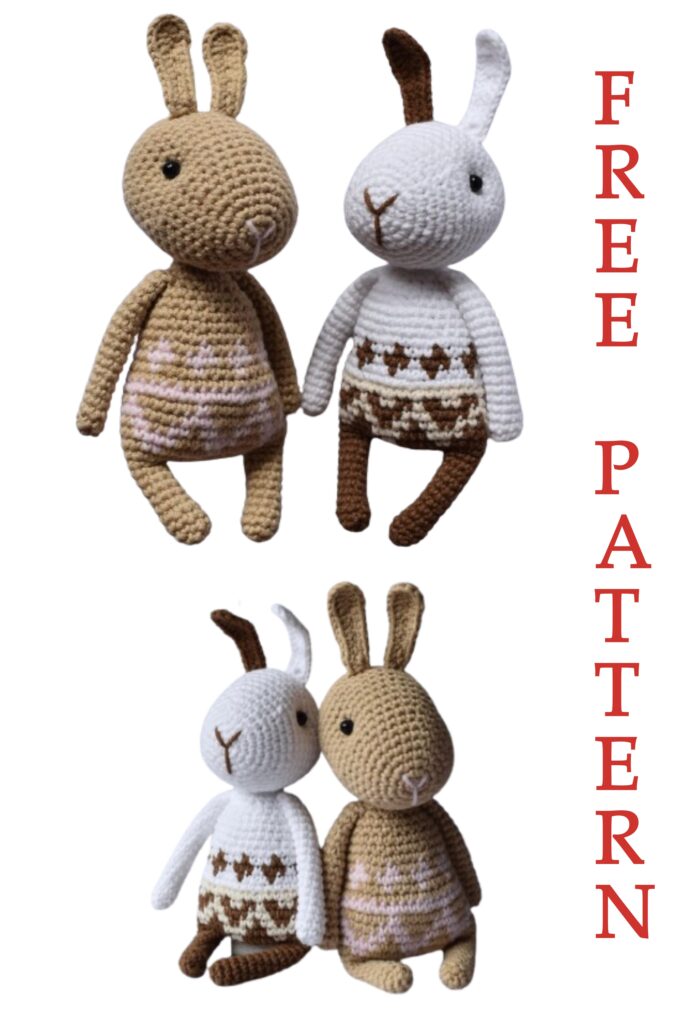 Realistic Crochet Bunny Amigurumi Free Pattern