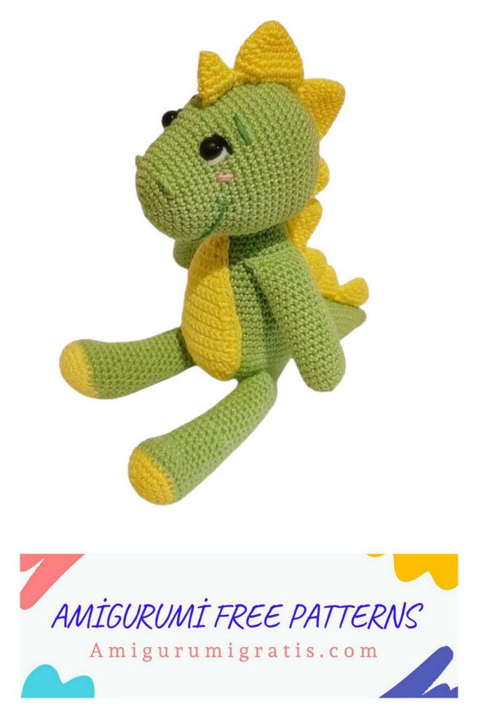 Crochet Cute Dinosaur Amigurumi Free Pattern