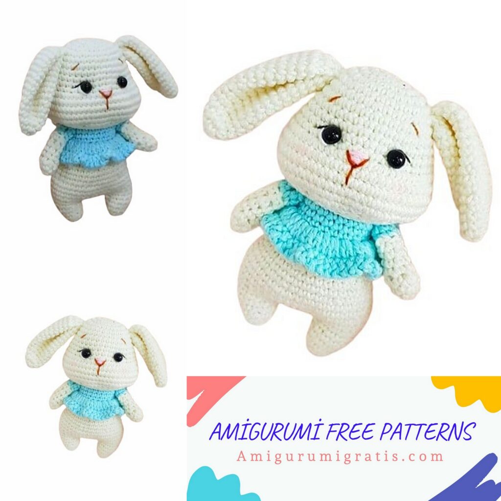 Chubby Cheeks Crochet Bunny Amigurumi Free Pattern