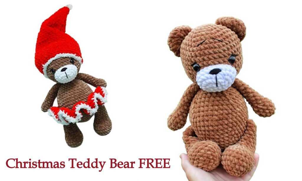  Amigurumi Christmas Teddy Bear Free Pattern