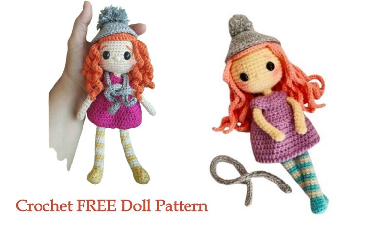 Crochet Doll Cute Amigurumi Free Pattern- Crochet pattern