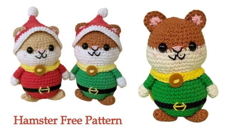 Hugo The Hamster Amigurumi Pattern- Crochet Hamster