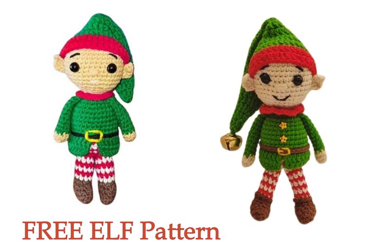 Christmas Crochet Elf Amigurumi Free Pattern