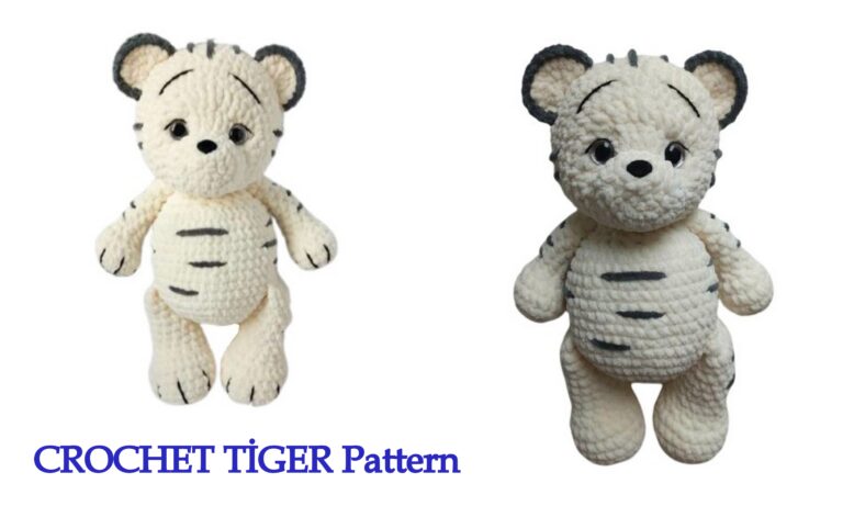 Crochet White Tiger Amigurumi Free Pattern