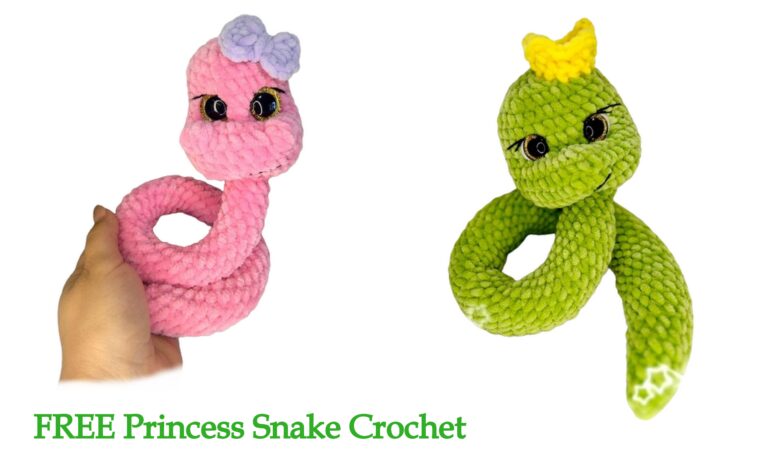 Crochet Princess Snake Amigurumi Free Pattern