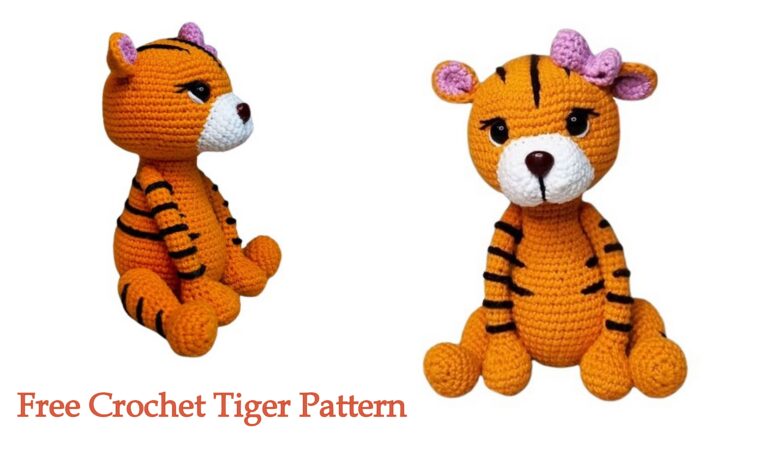 Crochet Tiger Toffee Amigurumi Free Pattern