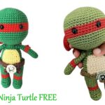 Crochet Ninja Turtle Amigurumi Free Pattern