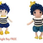 Crochet Night Boy Amigurumi Doll Free Pattern