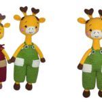 Deer in overalls Crochet Free Pattern