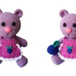 Blueberry Crochet Teddy Bear Amigurumi Free Pattern