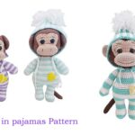 Crochet Monkey in Pajamas Free Pattern