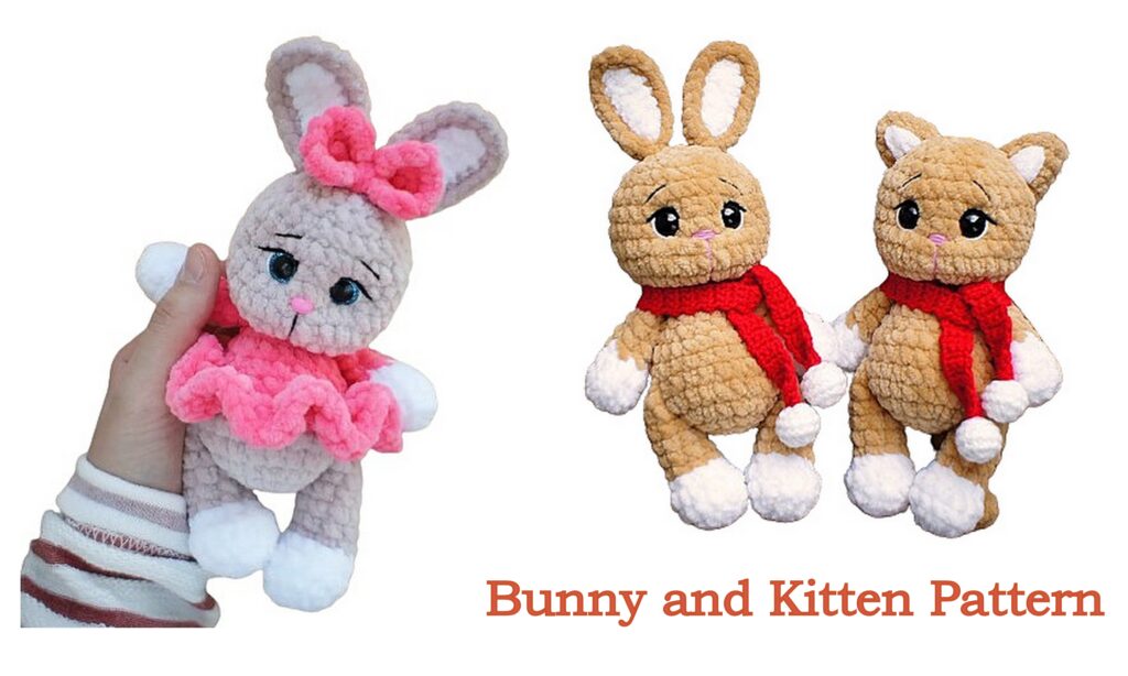 Amigurumi Bunny and Kitten Free pattern