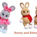 Amigurumi Bunny and Kitten Free pattern