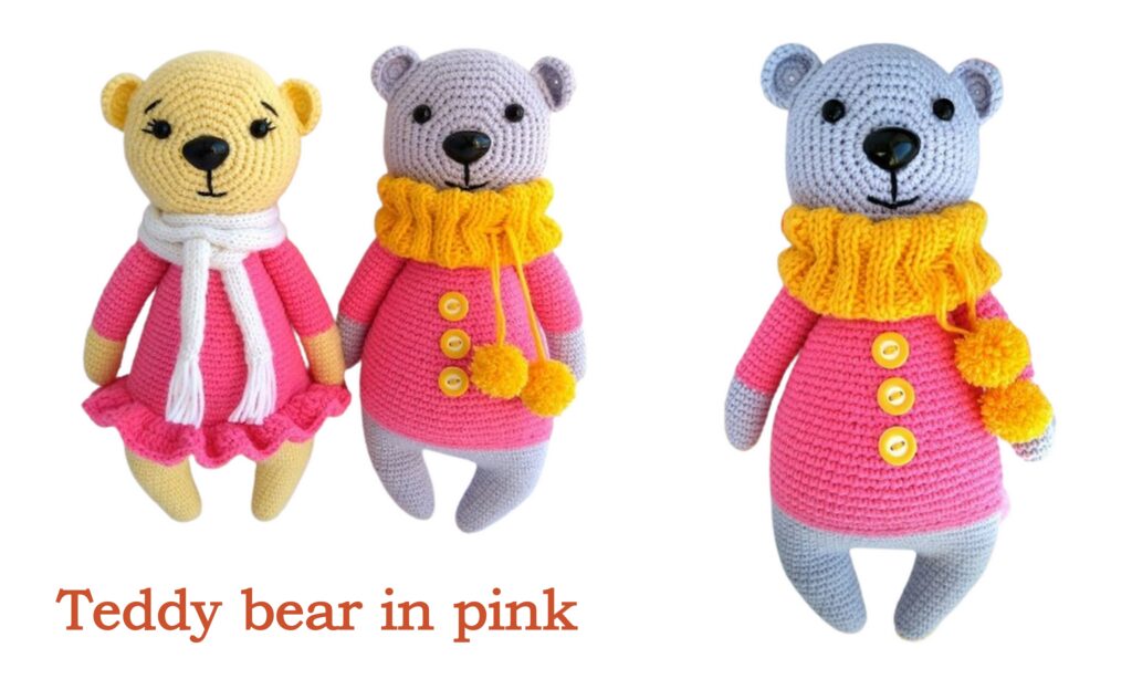 Teddy bear in pink