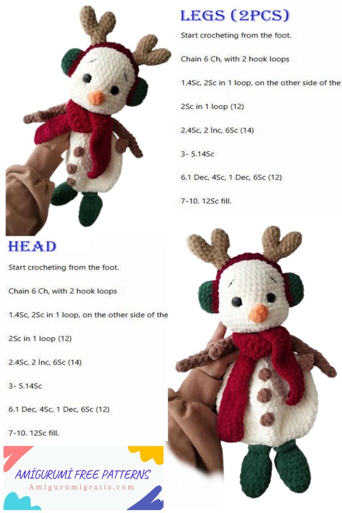 Crochet Snowman Pattern