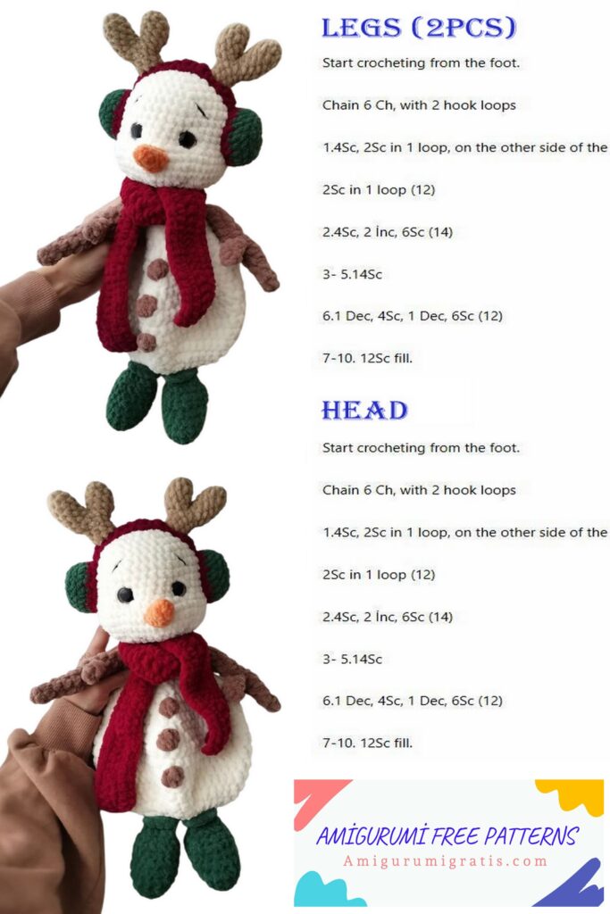 Crochet Snowman Pattern