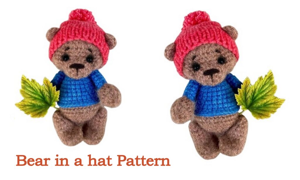 Bear in a hat Free Amigurumi Pattern