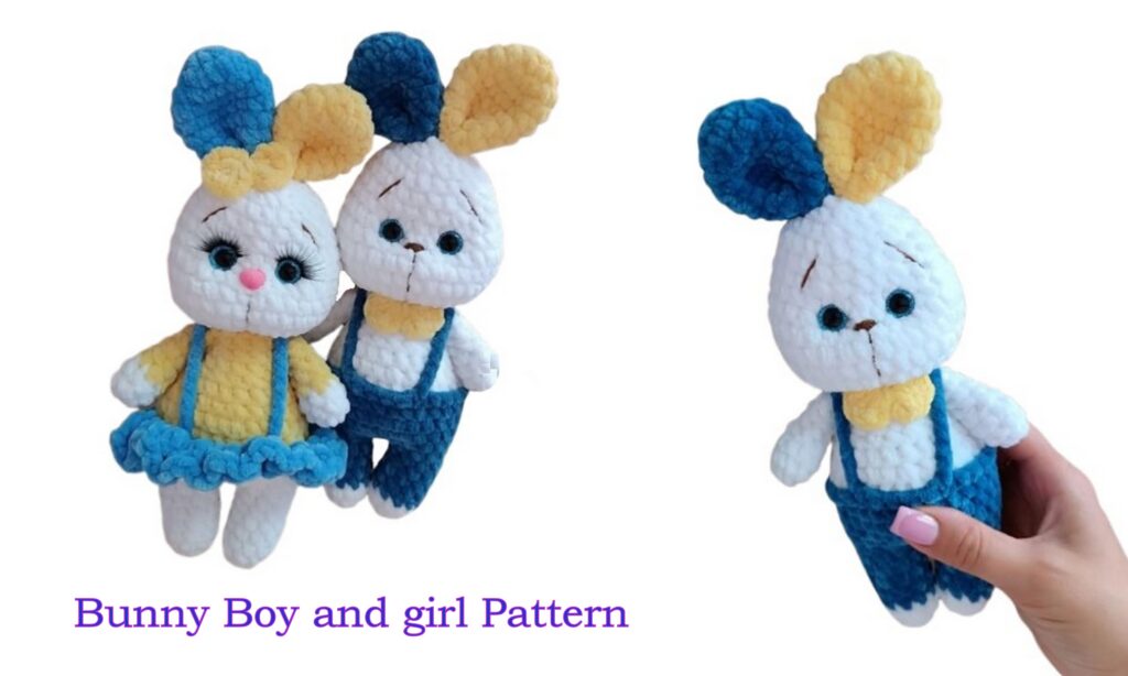 Bunny Boy and girl Crochet Pattern