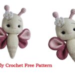 Flower butterfly Crochet Free Pattern