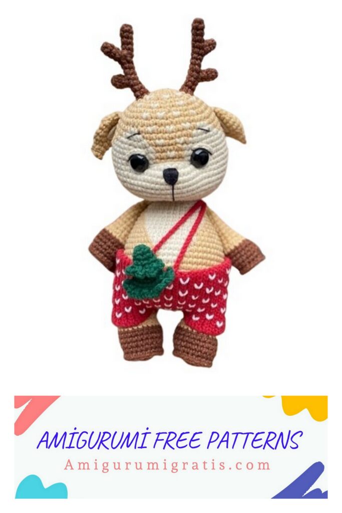 Christmas reindeer Amigurumi