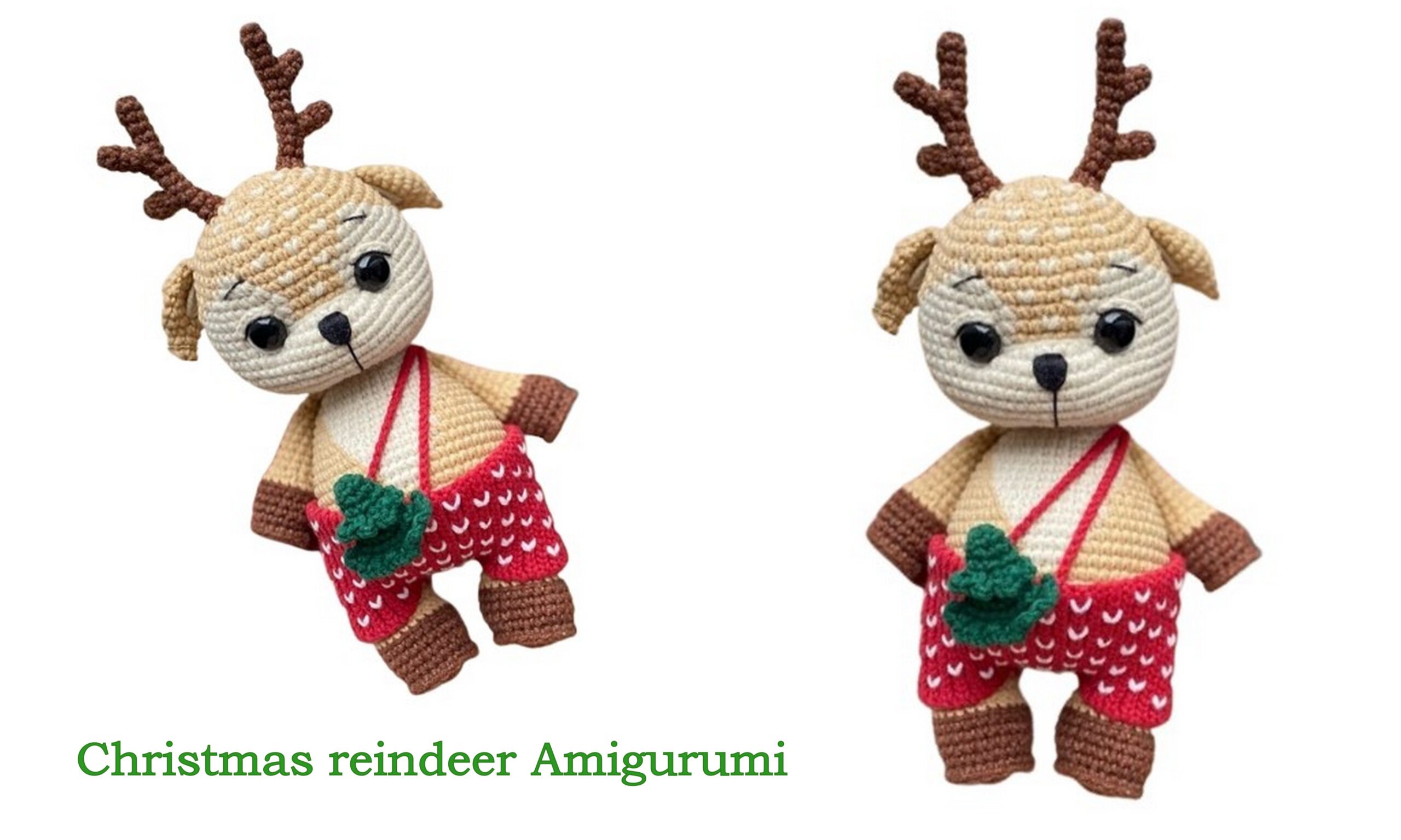 Christmas reindeer Amigurumi