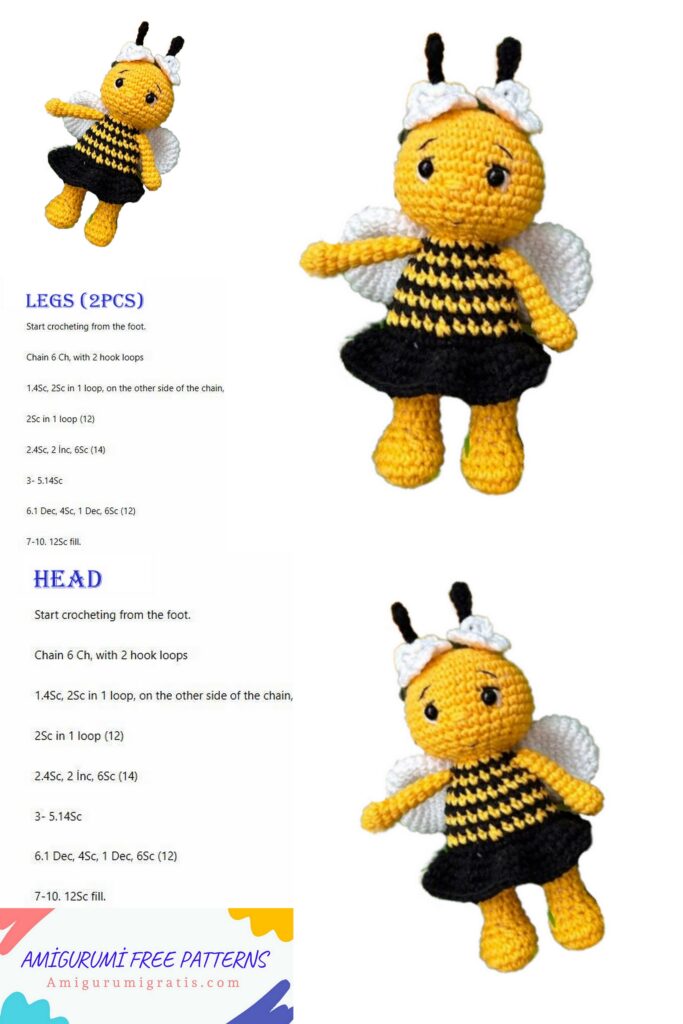 Cute Bee Amigurumi